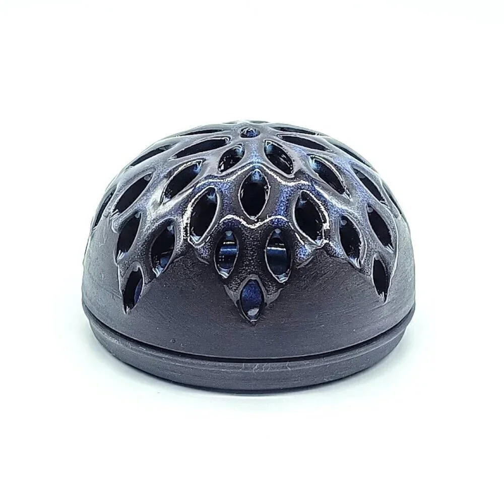 ESP Pottery Glazed Clay Candle Holder - Grey